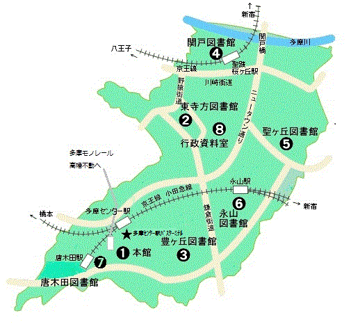 市立 図書館 多摩